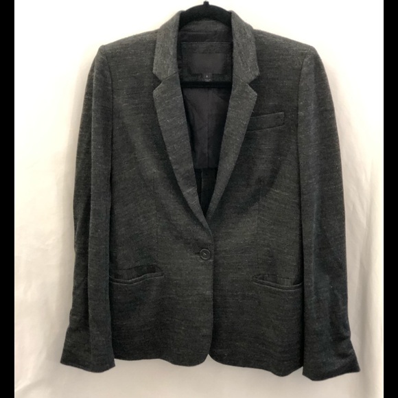 J Crew Collection One Button Gray Twill Blazer 6 - Picture 2 of 12